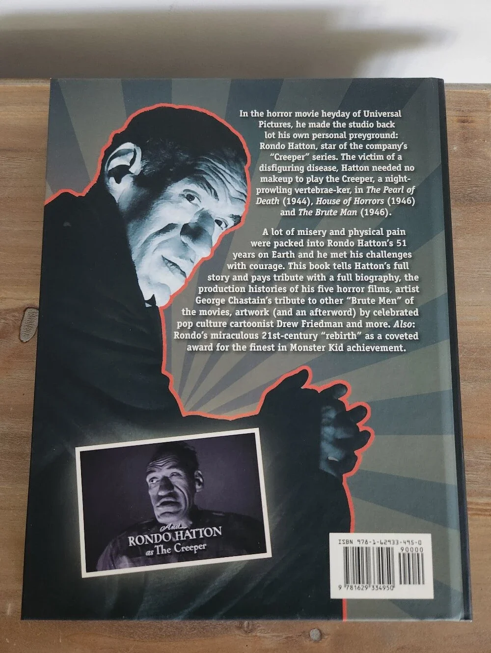 Rondo Hatton Beauty Within the Brute Hardcover 2019 Horror Film Biography
